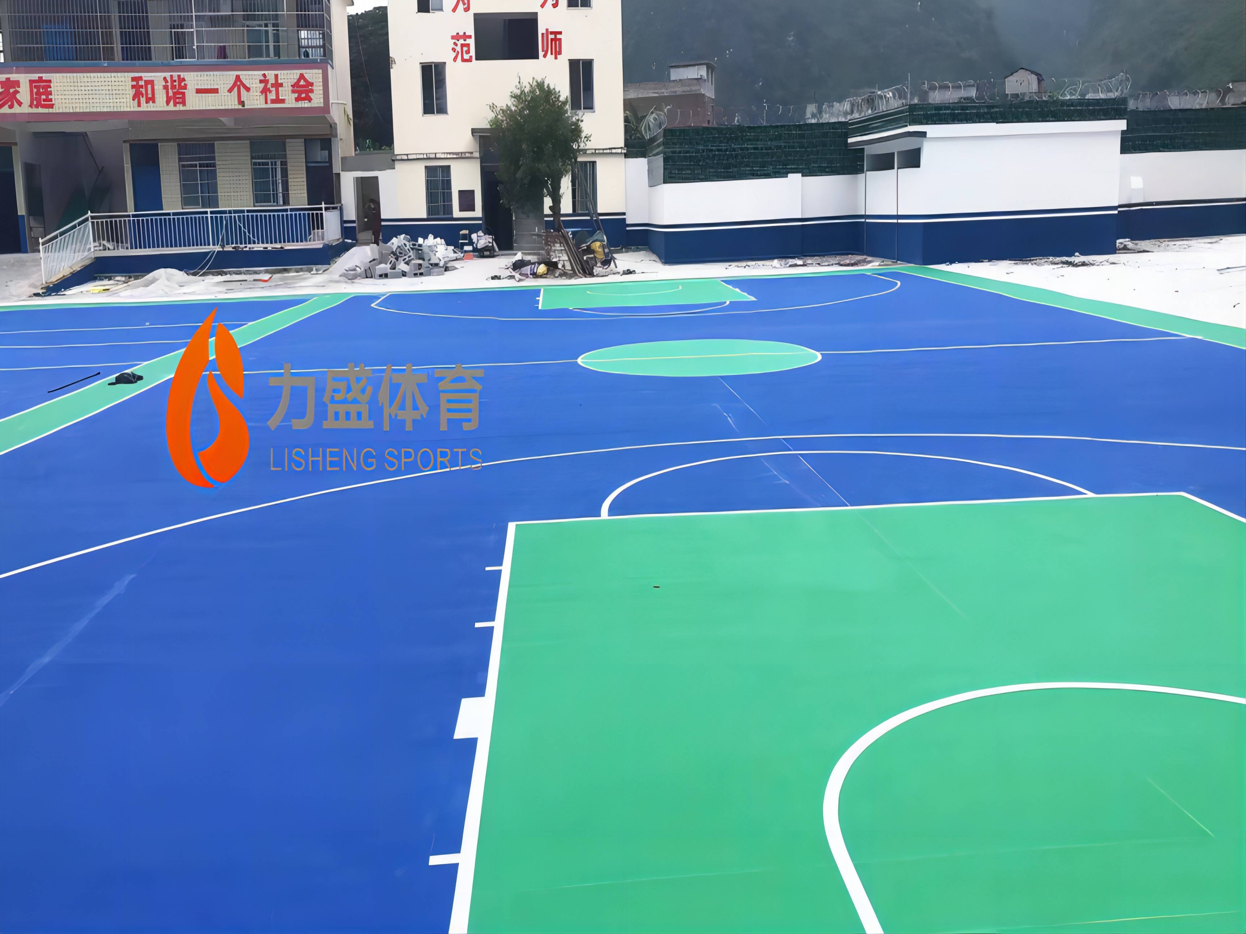 广西都安特调丙烯酸篮球场